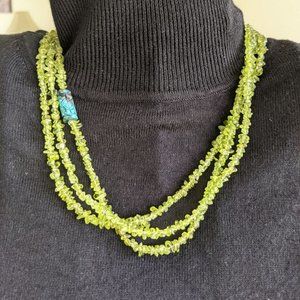 3-Strand Peridot Necklace